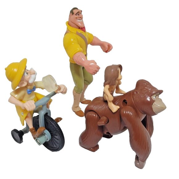 LOT 3 1999 DISNEY TARZAN, KALA,CLAYTON, PORTER MCDONALDS HAPPY MEAL TOY - Picture 2 of 9